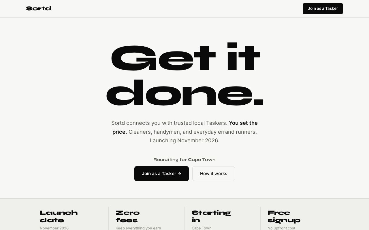 Preview of Sortdapp Website