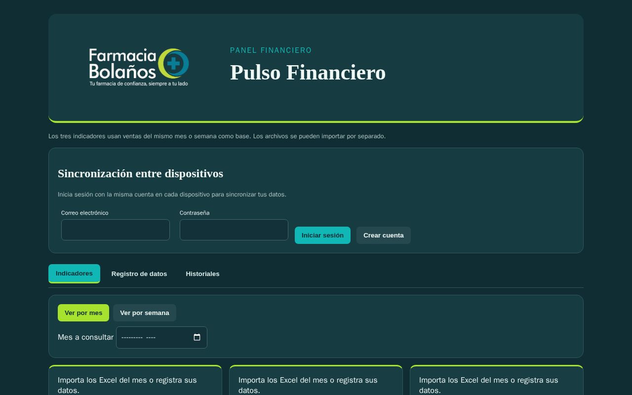 Preview of INDICADORES FARMACIA BOLA OS