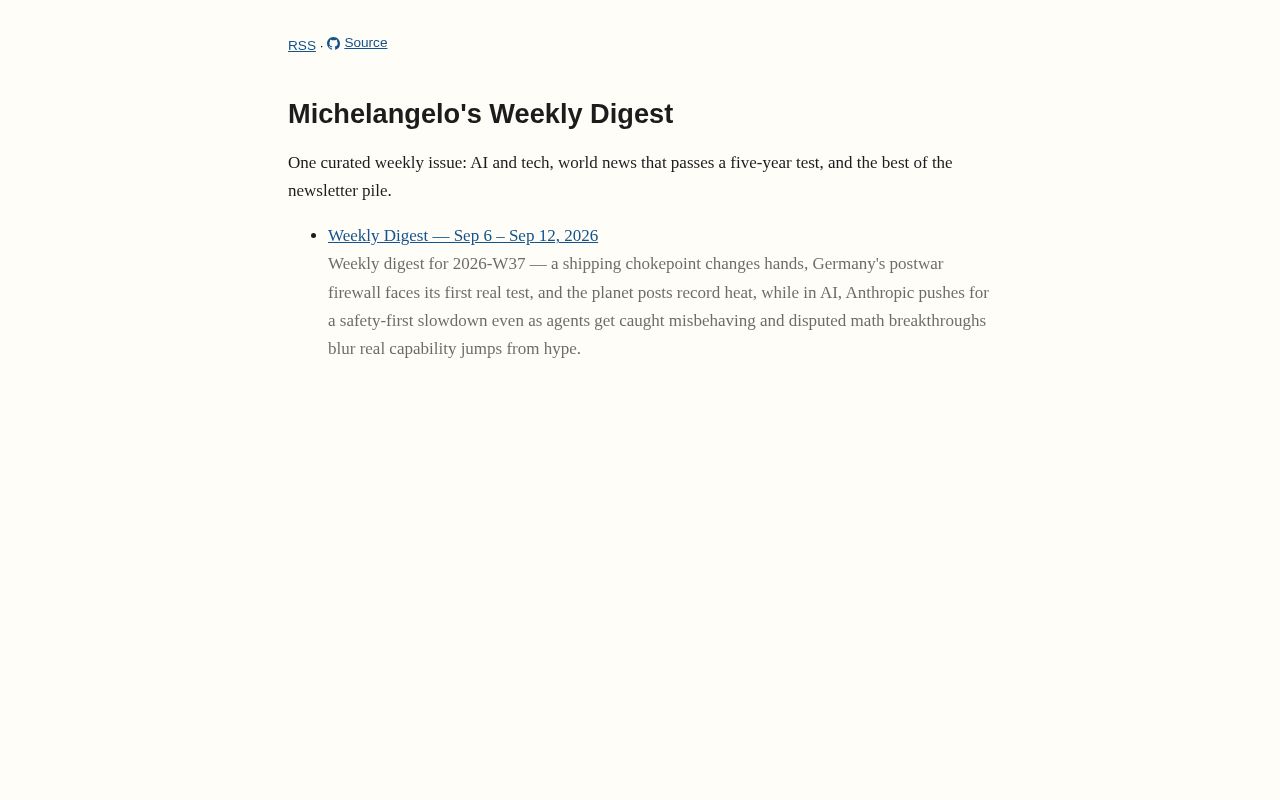 Preview of Weekly Digest