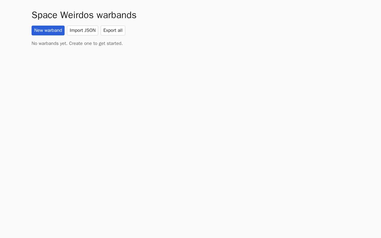 Preview of Space Weirdos Builder