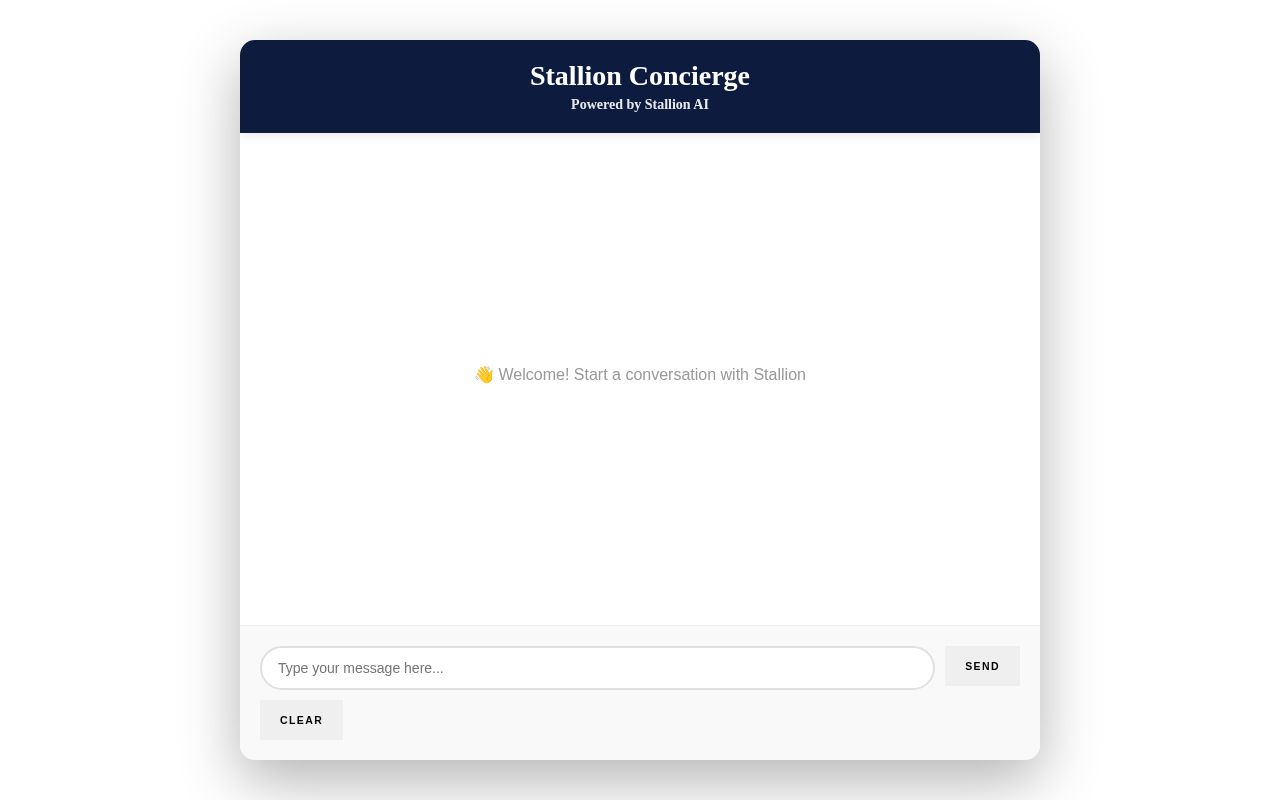 Preview of A chatbot implementation using Claude API