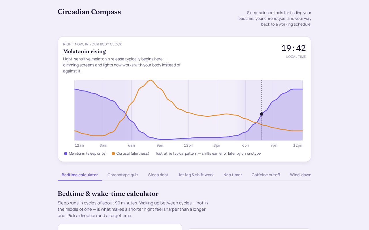 Preview of Circadian Compass