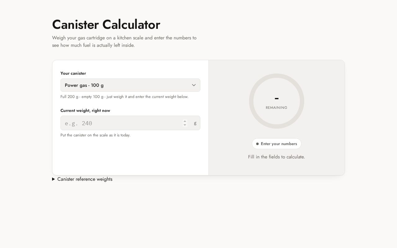 Preview of Fuel estimation