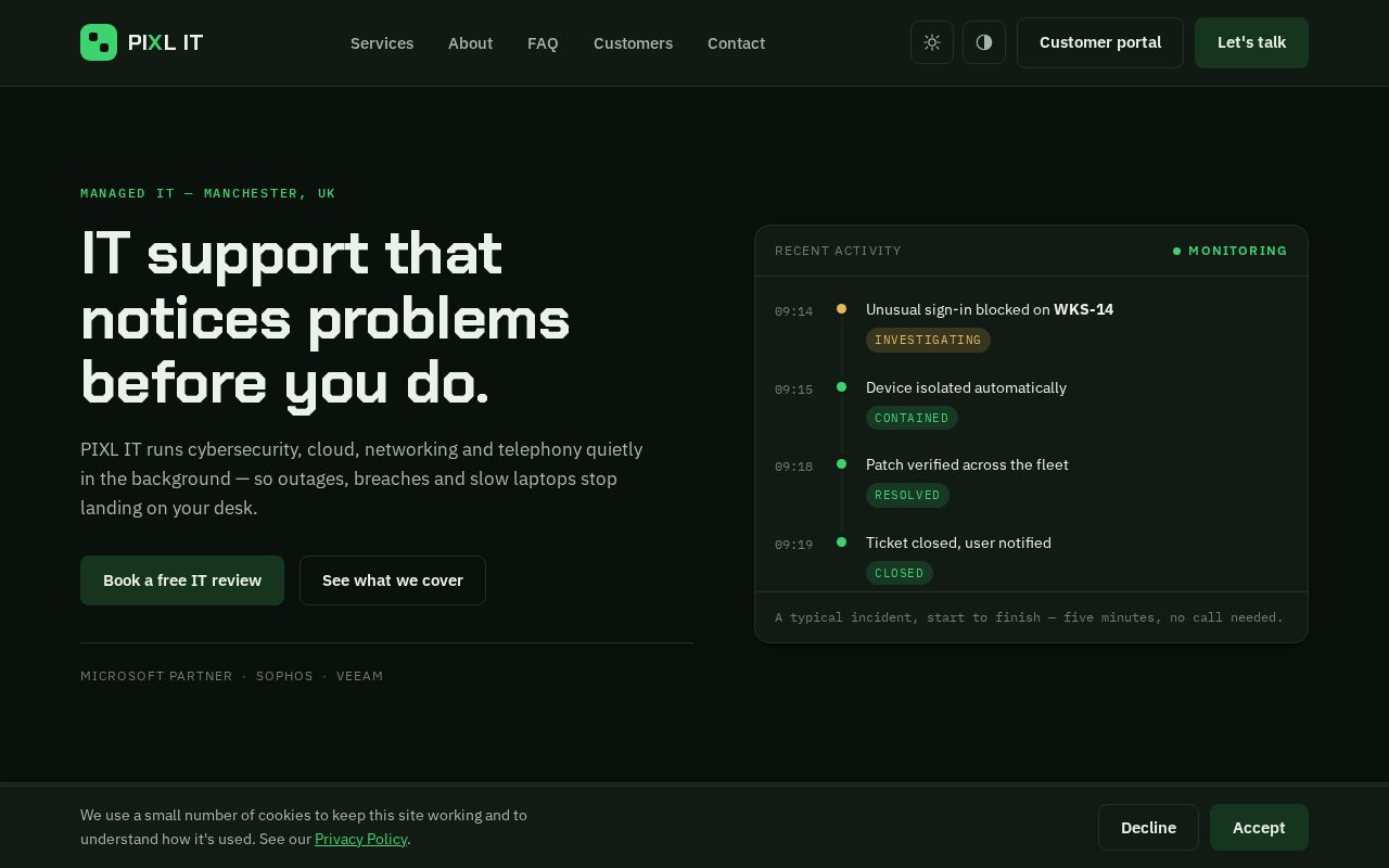 Preview of Pixl It Website