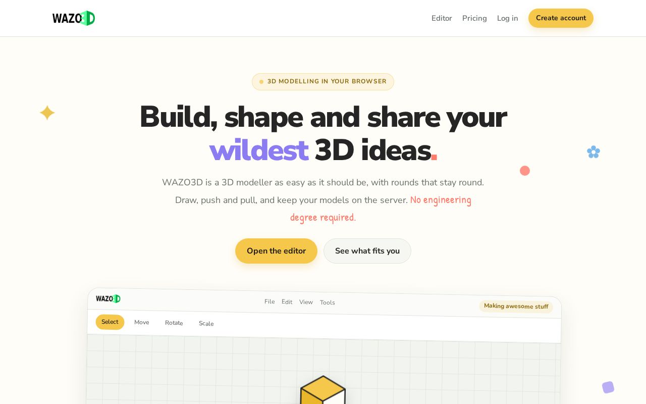Preview of WAZO3D