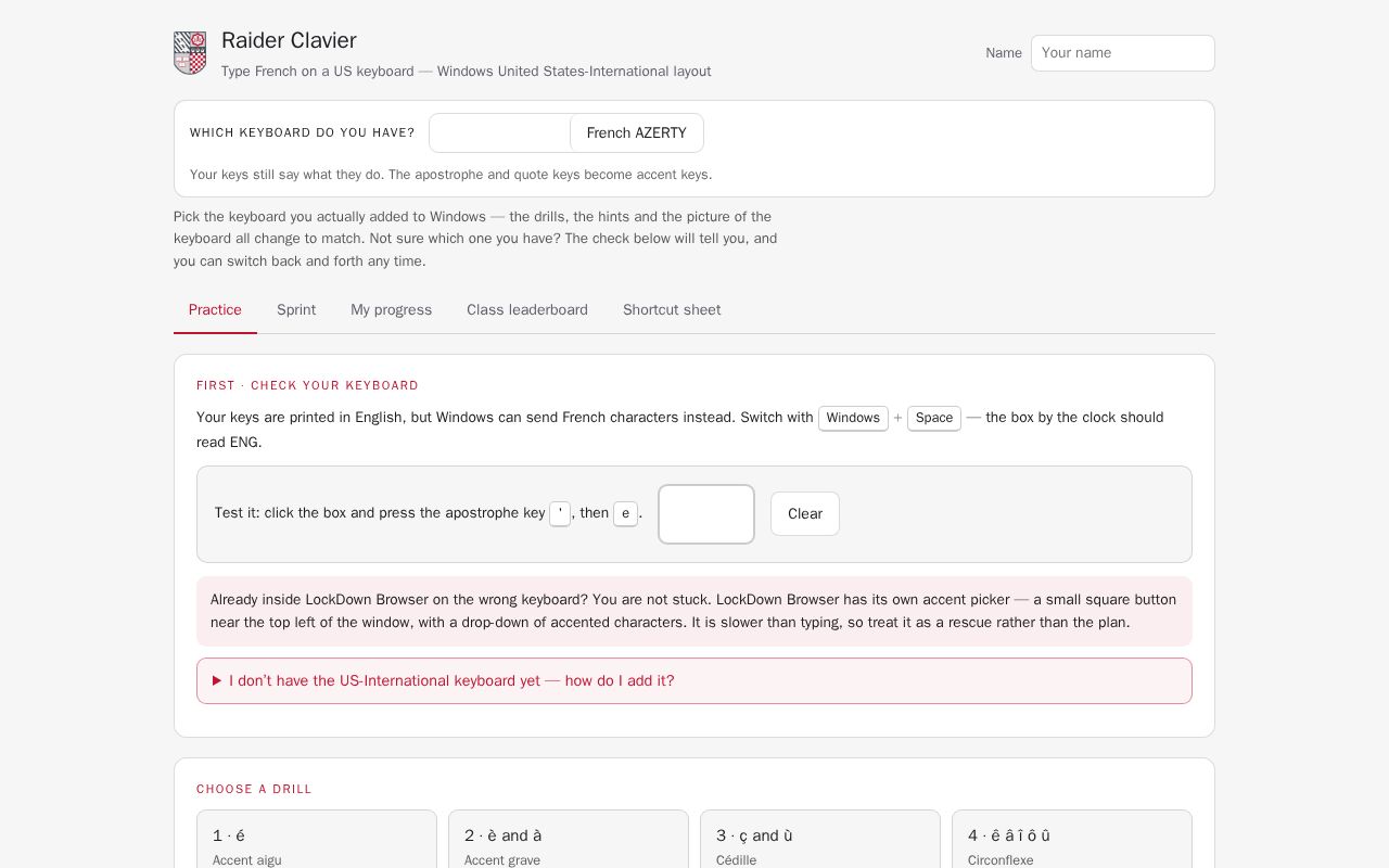 Preview of Raider Clavier