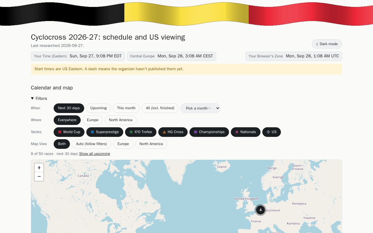 Preview of CX Schedule 2026-27
