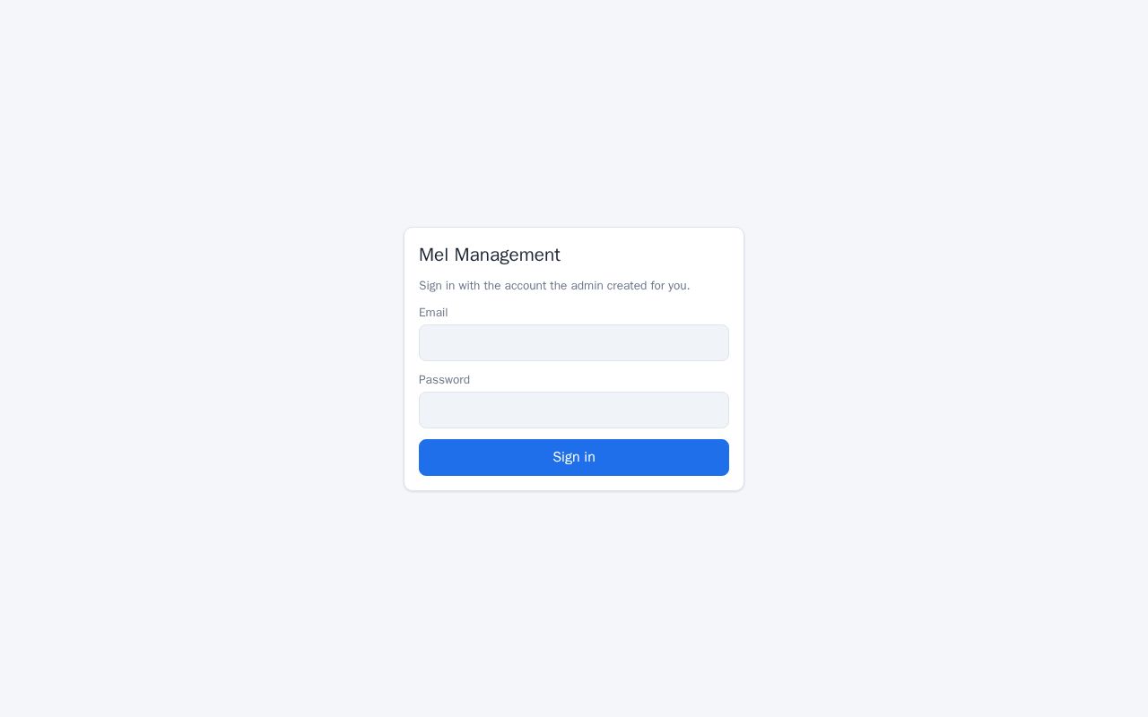 Preview of Mel Mangment System