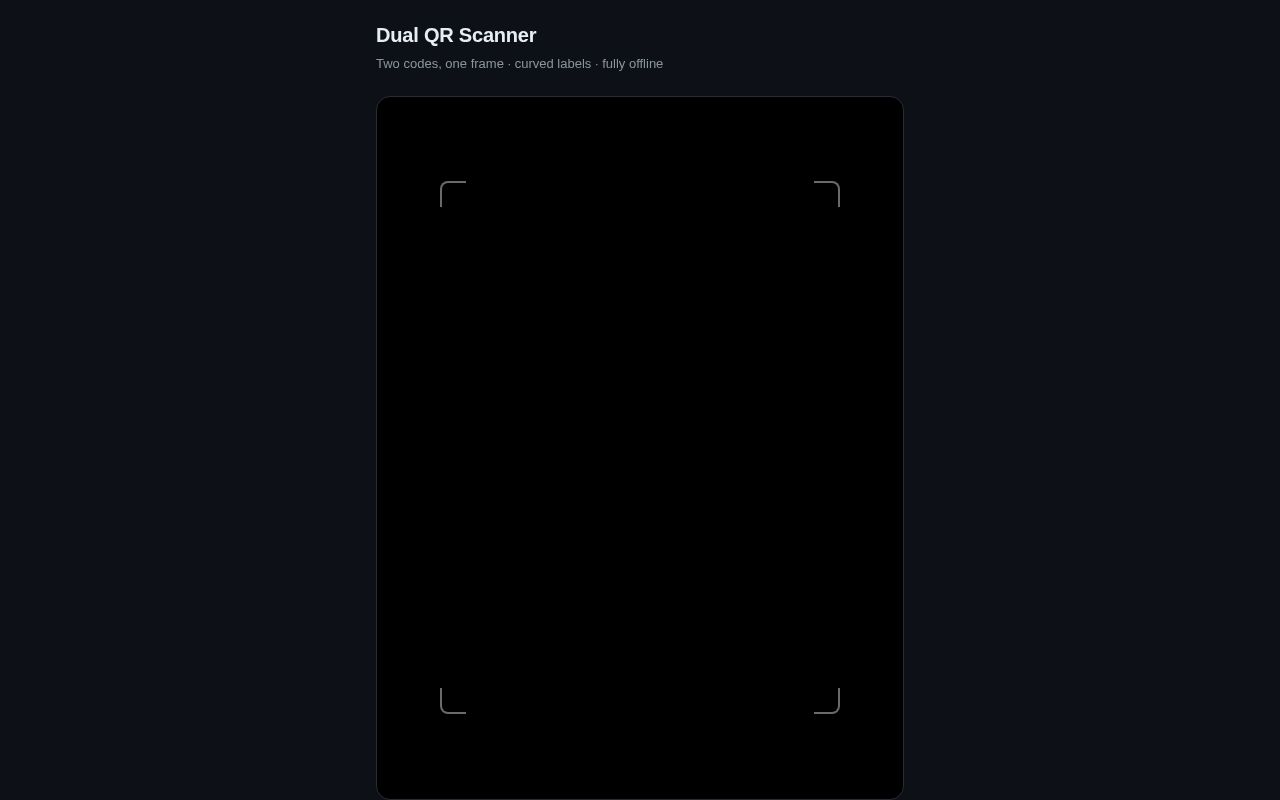 Preview of Dual Qr Scanner