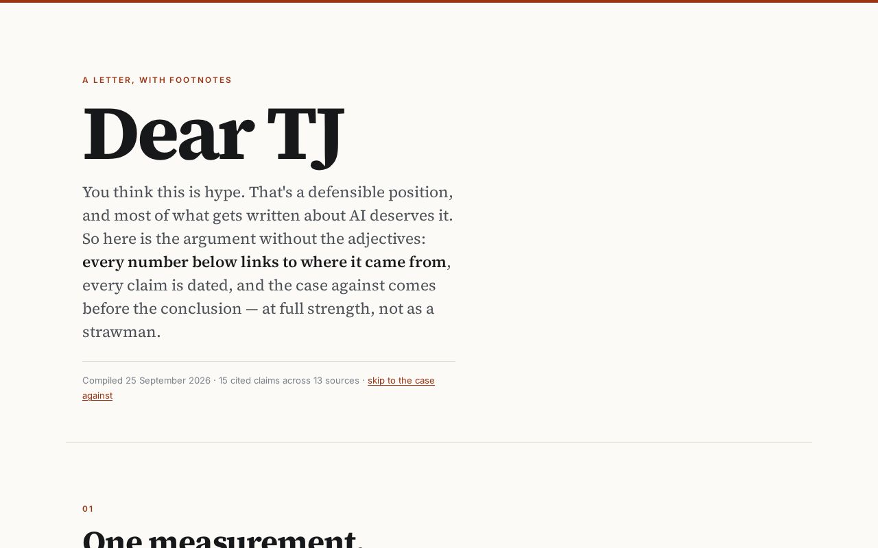 Preview of Dear TJ