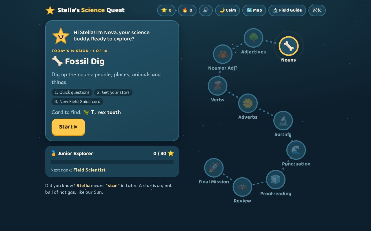Preview of Stella Science Quest