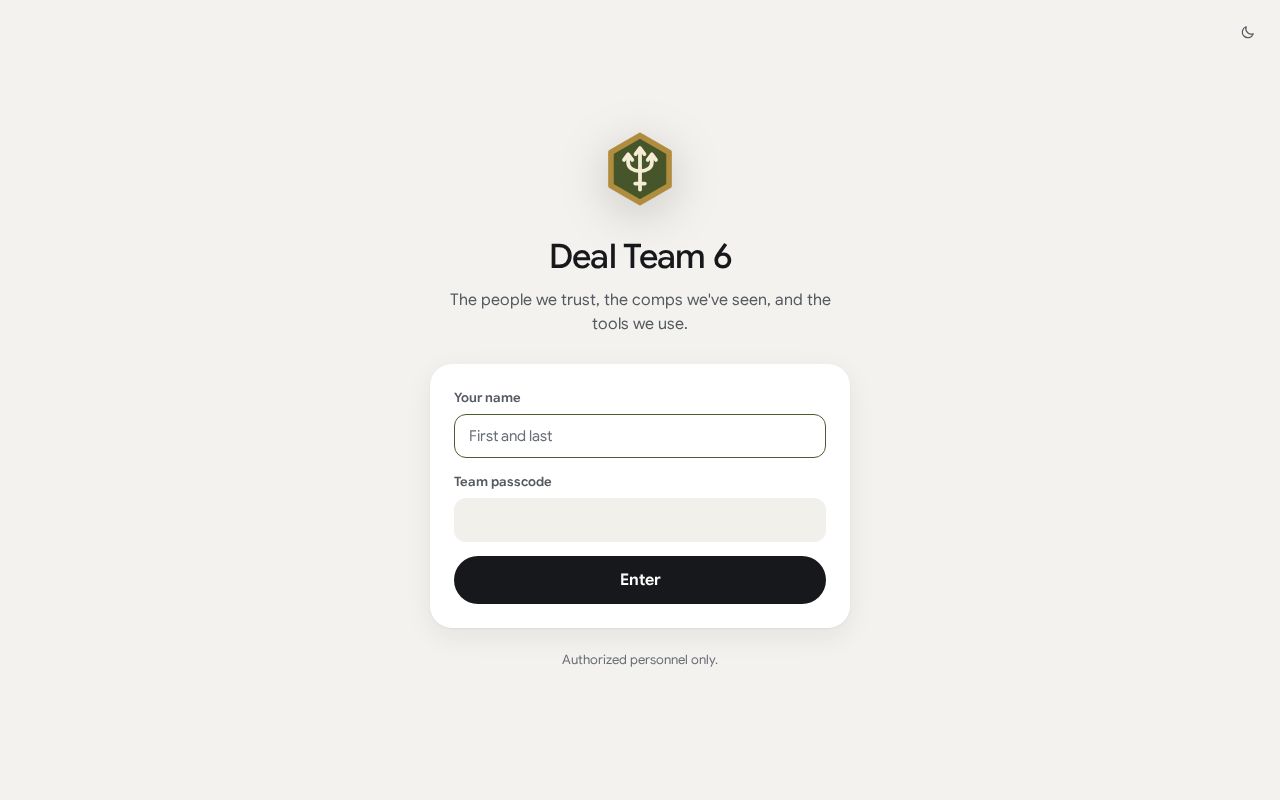 Preview of Deal Team 6