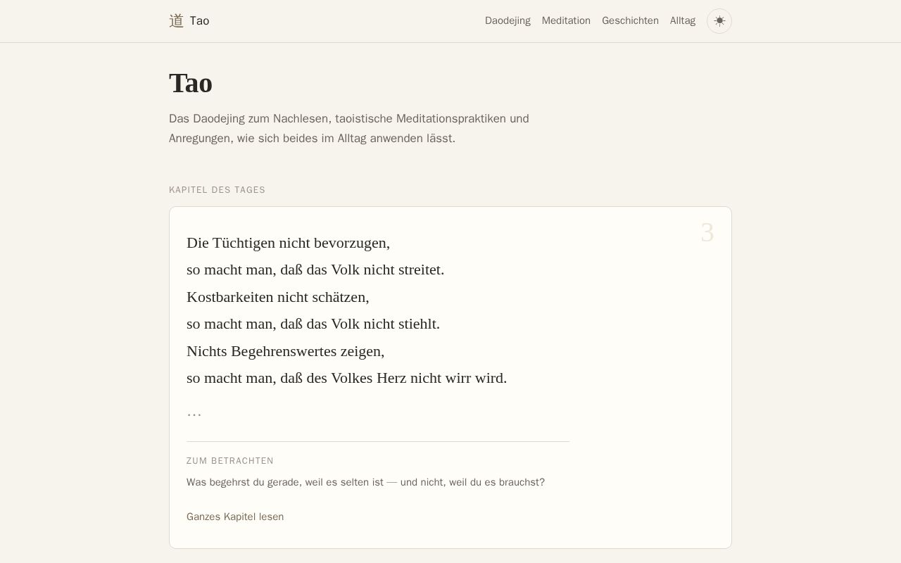 Preview of Tao App