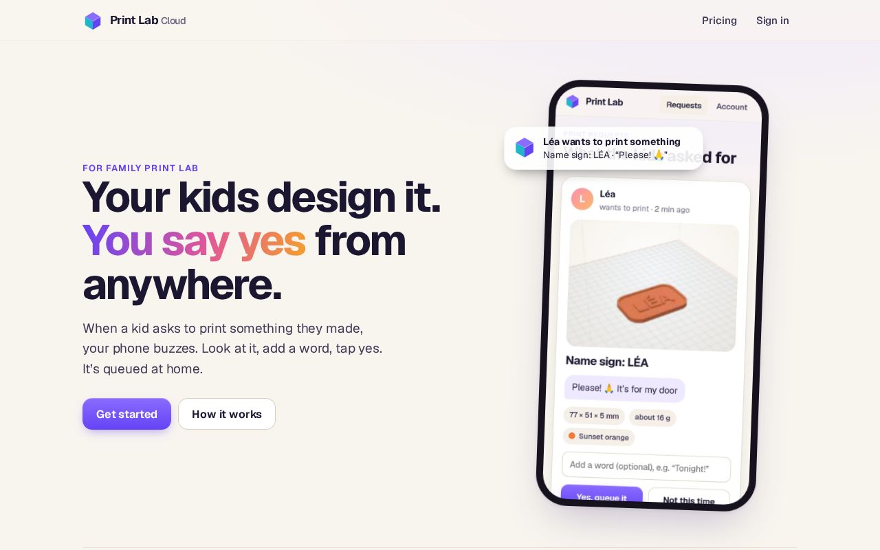Preview of Family Print Lab