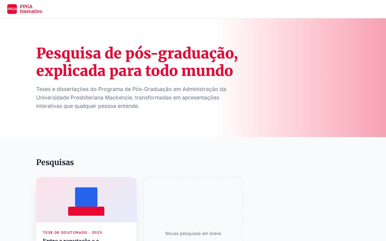 Preview of PPGA Interativo