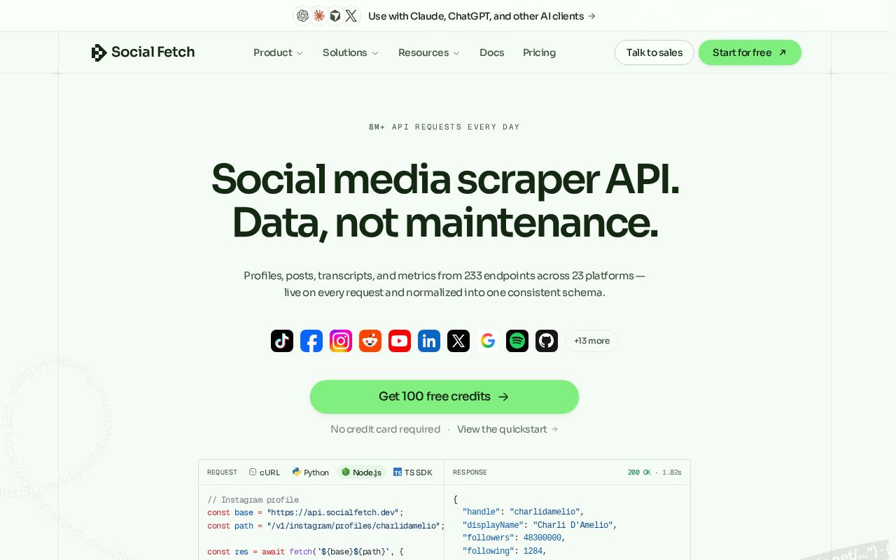 Preview of Social Fetch