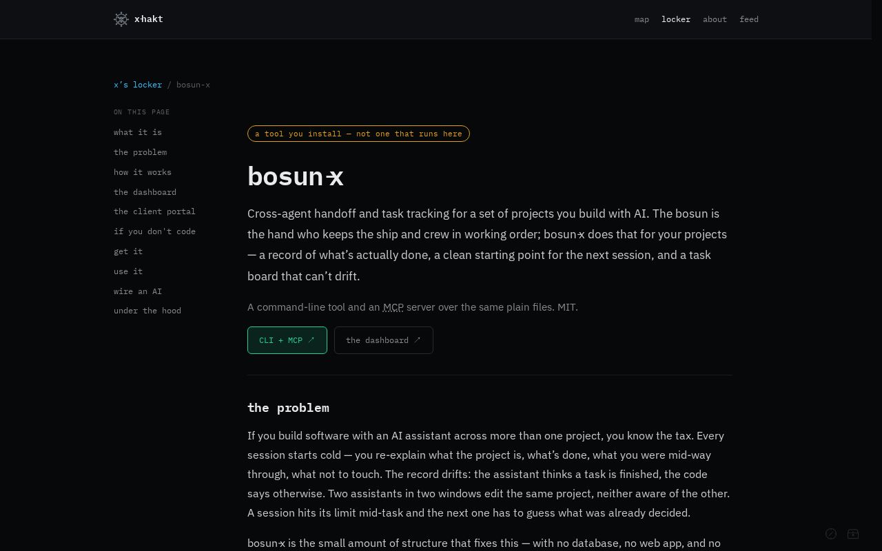 Preview of Bosun X Dashboard
