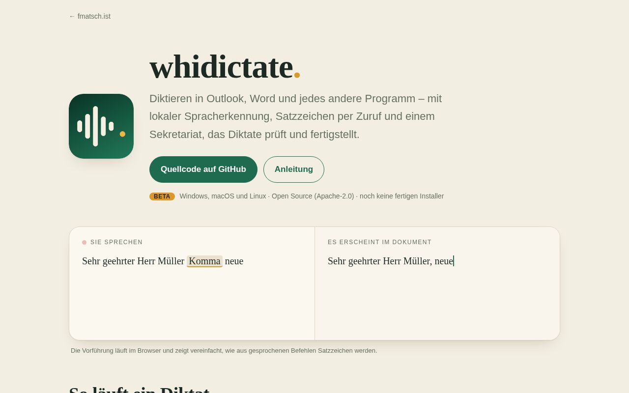 Preview of Whidictate