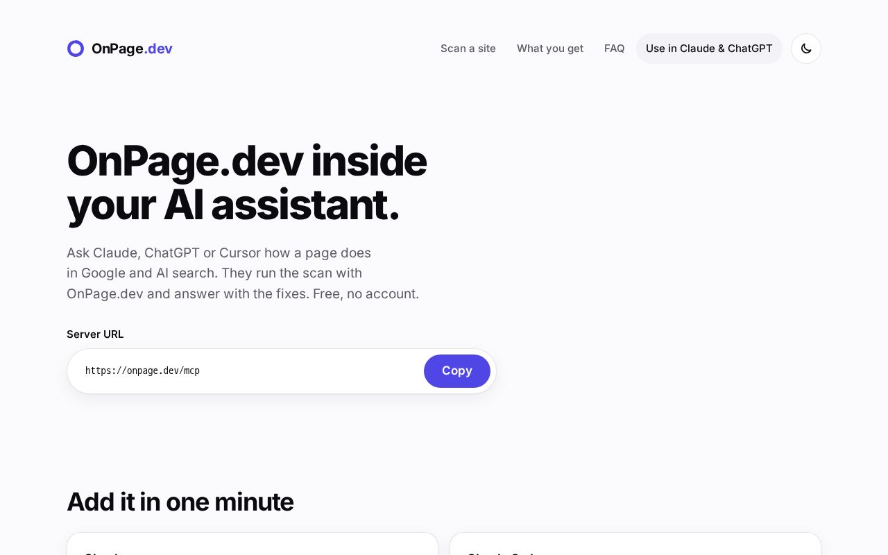 Preview of Onpage Tools