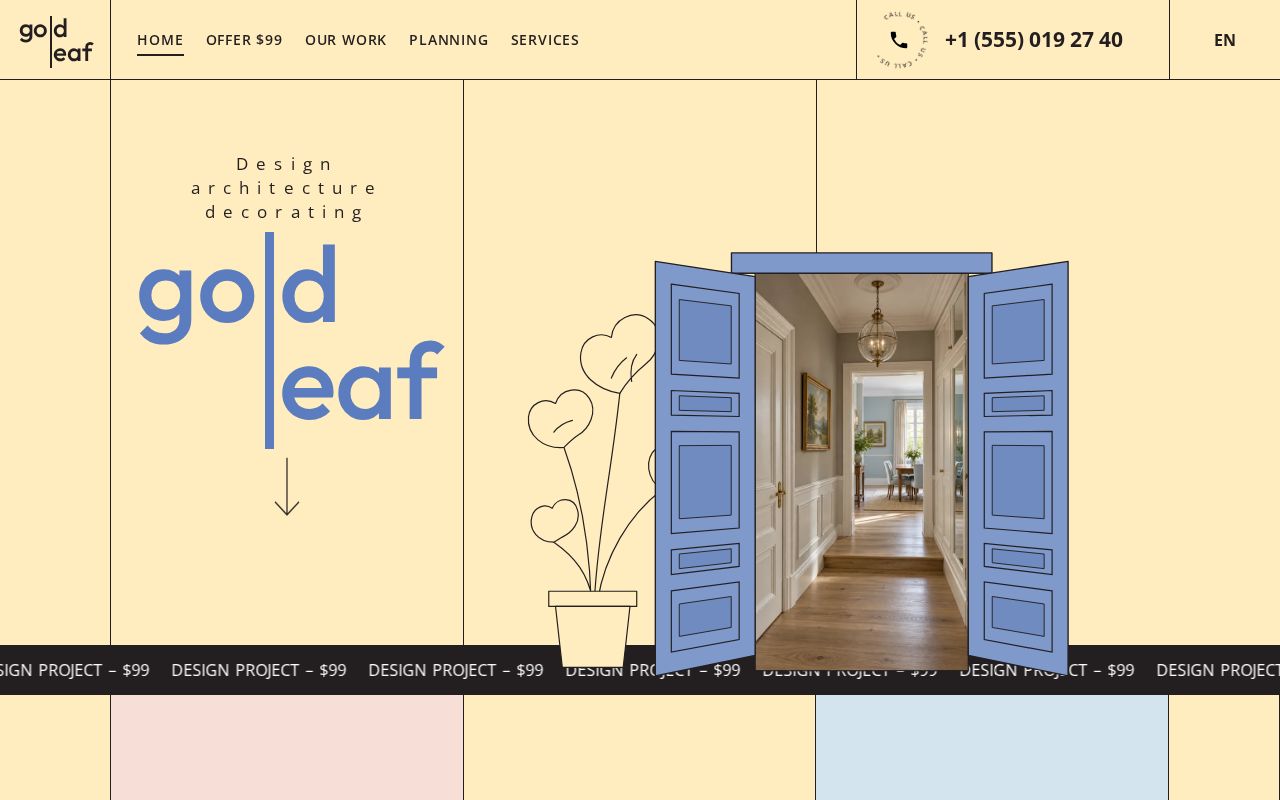 Preview of Goldleaf Template