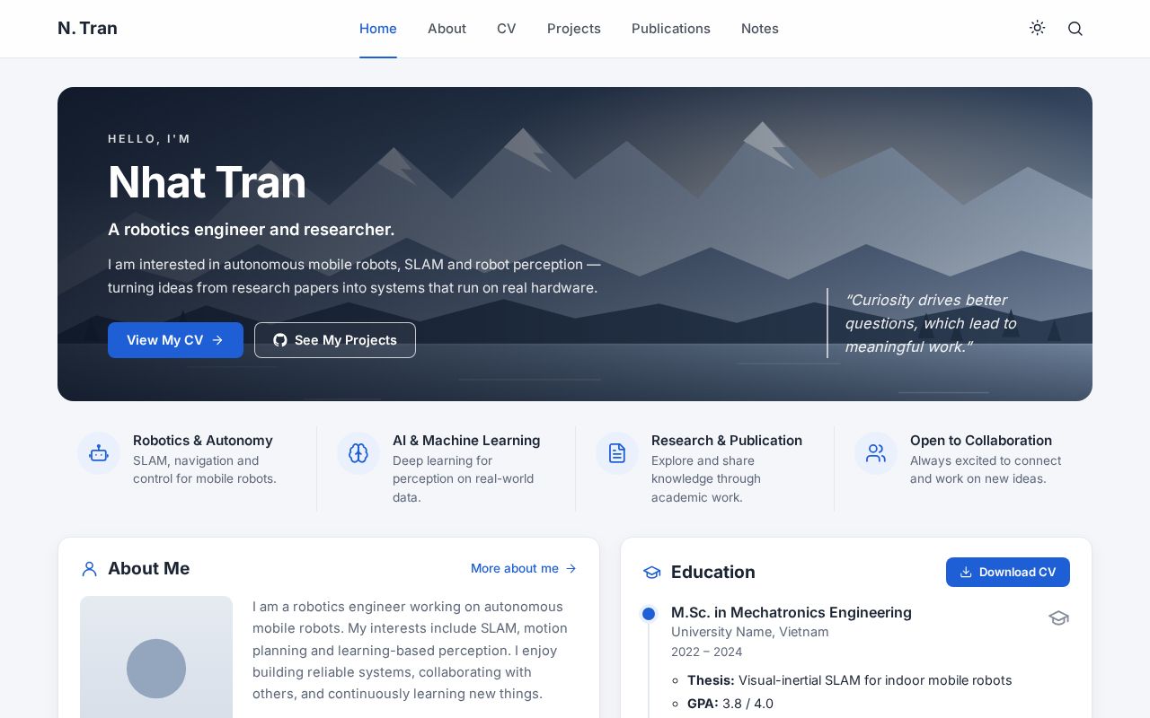 Preview of NhatTran 97 Github Io
