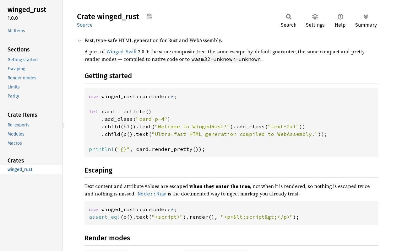 Preview of Winged Rust