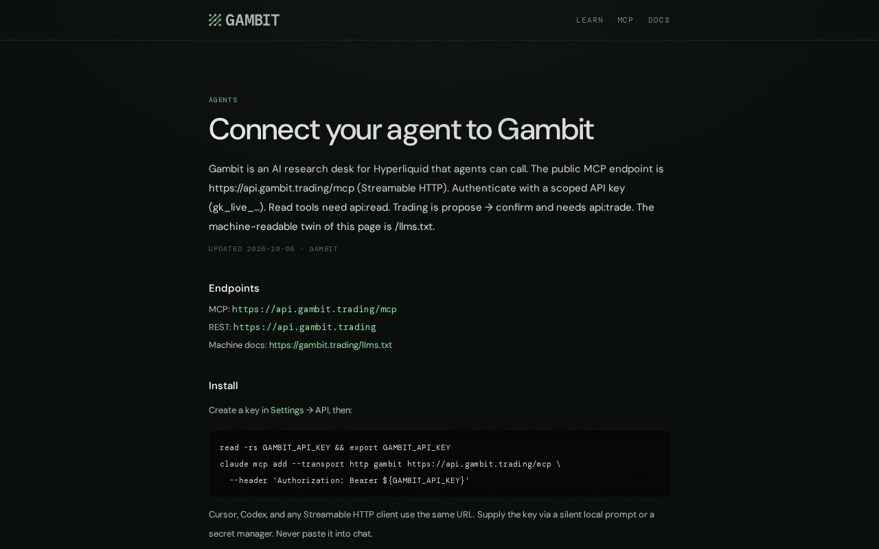 Preview of Gambit Plugin