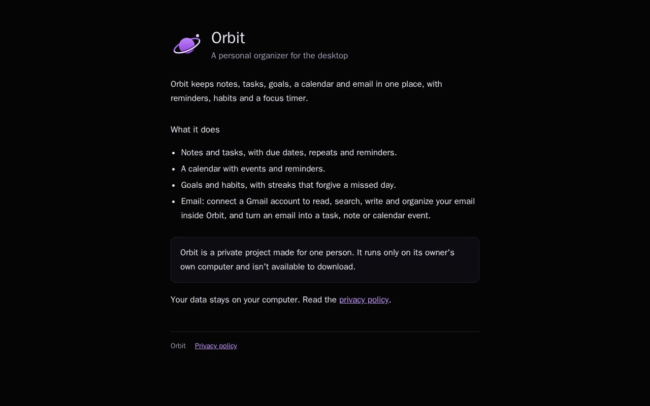 Preview of Orbit