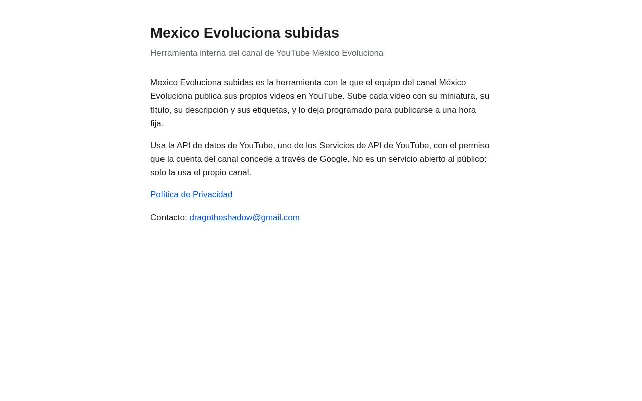 Preview of Mexico Evoluciona App