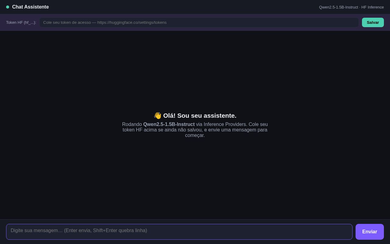 Preview of Chat Assistente