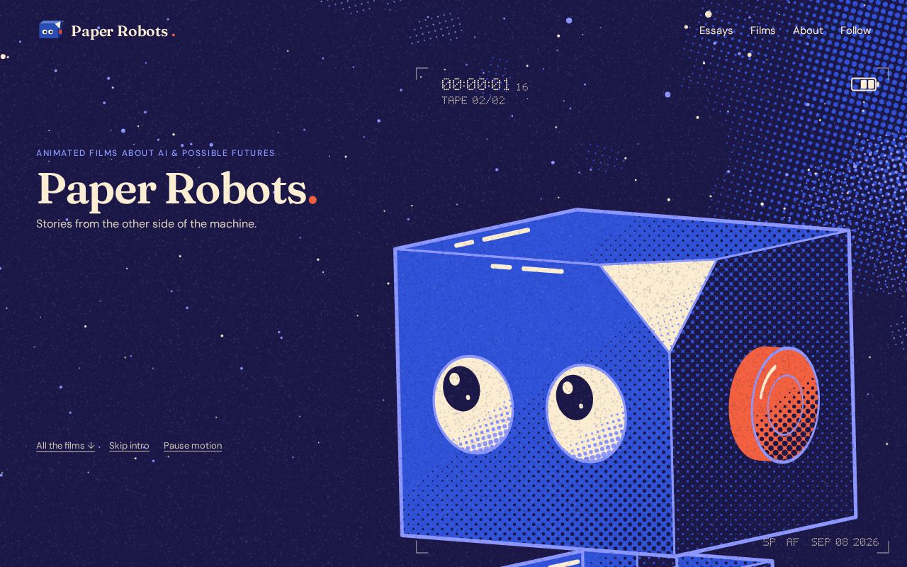 Preview of Paper Robots Site