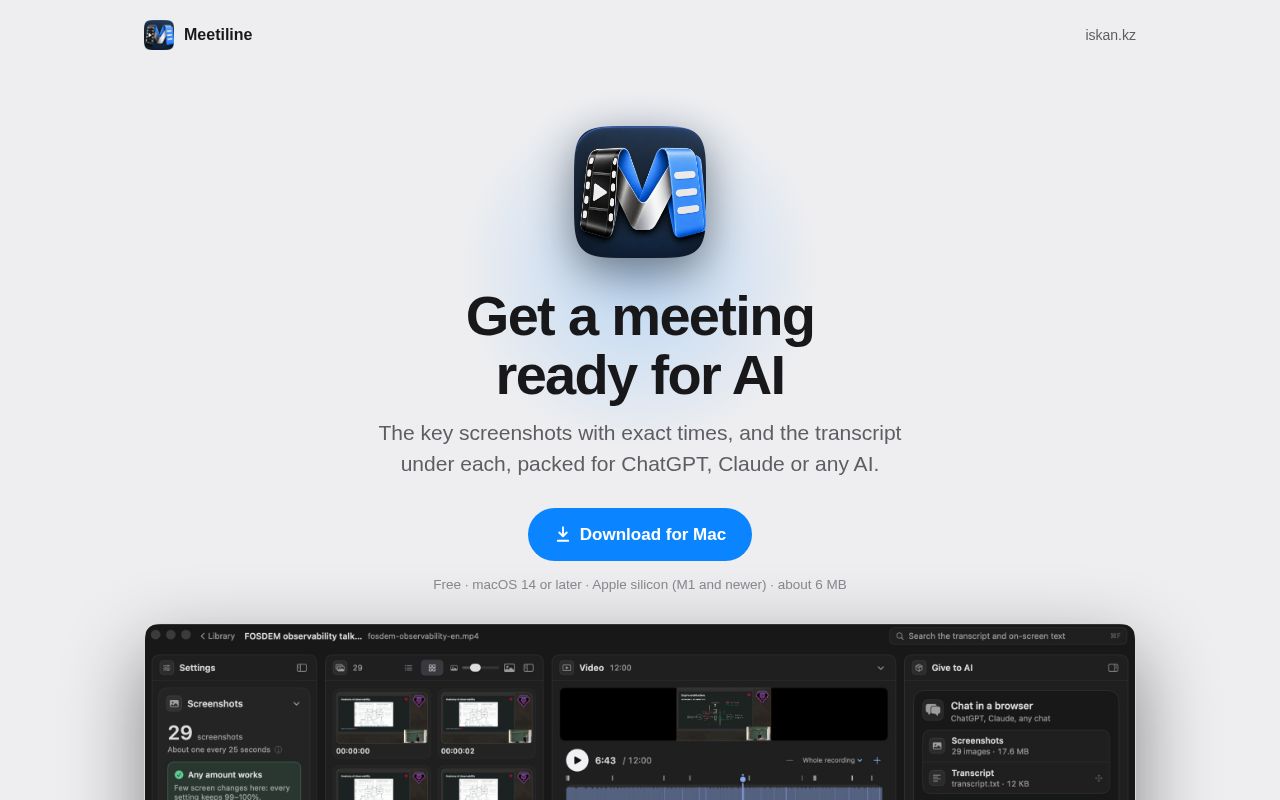 Preview of Meetiline Site