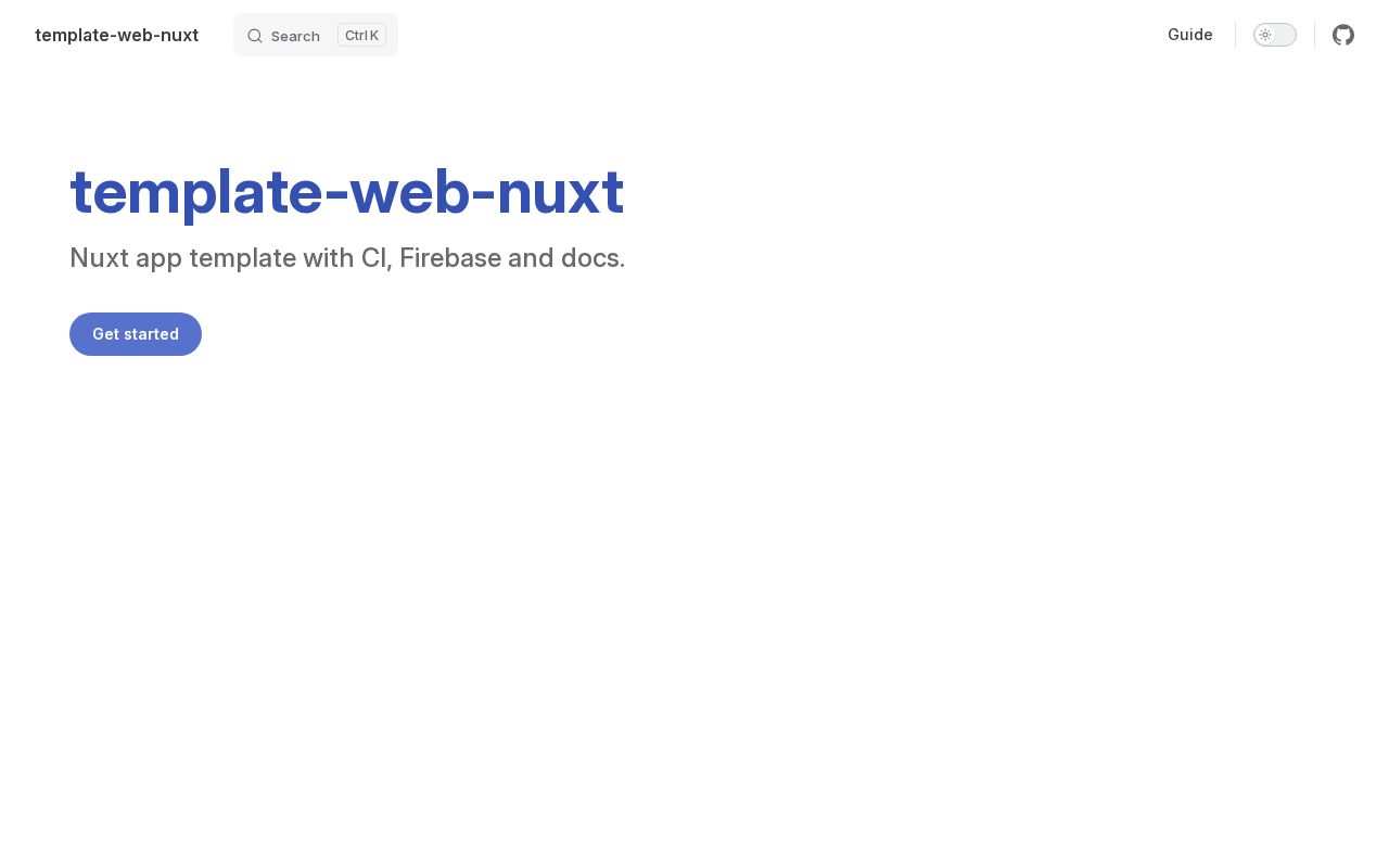 Preview of Template Web Nuxt