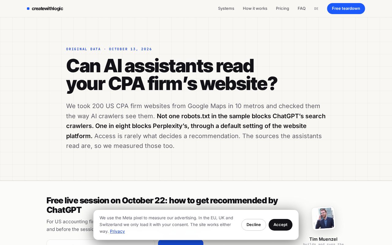 Preview of Ai Readiness Cpa Firm Websites