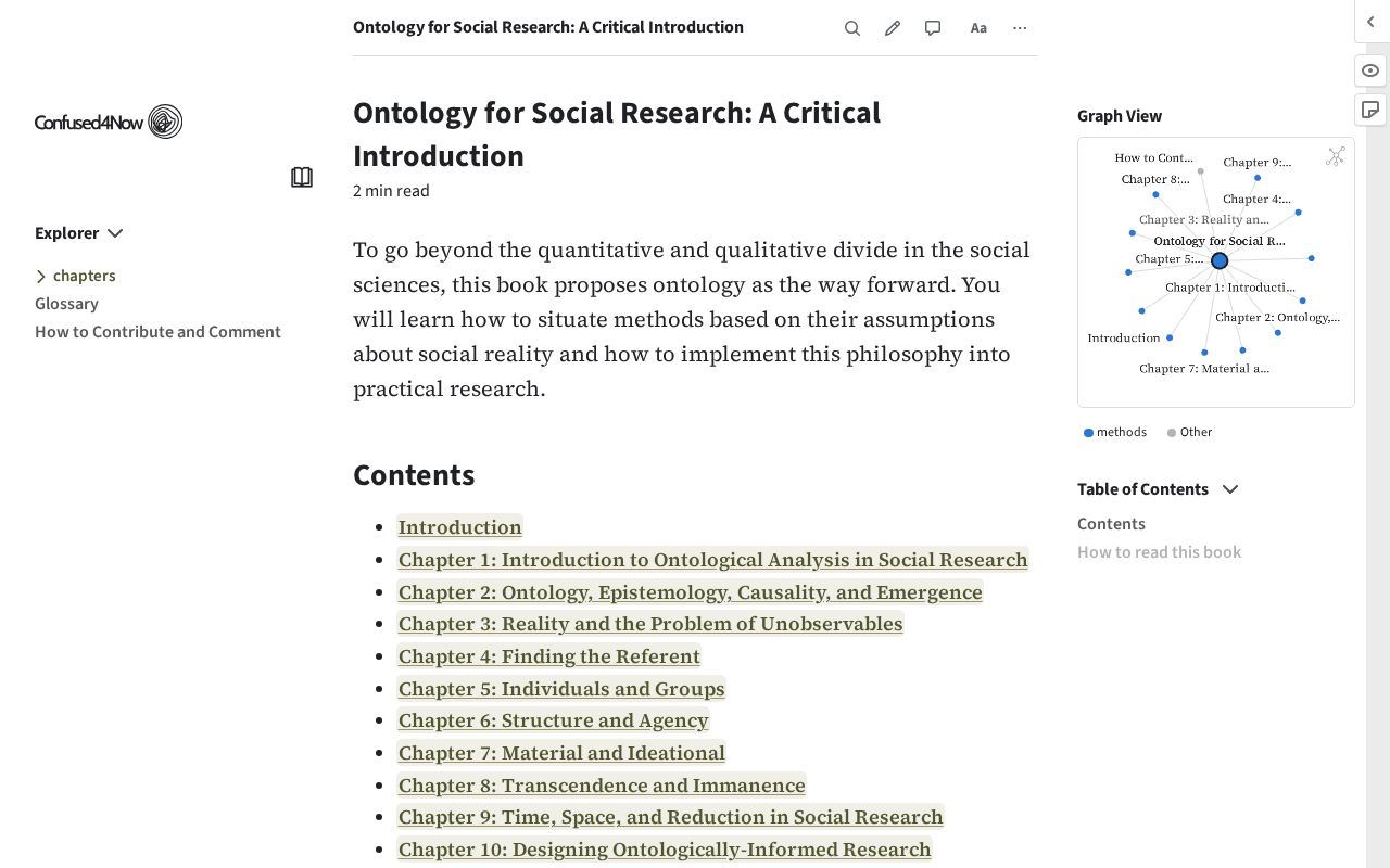 Preview of Ontology For Social Research A Criti