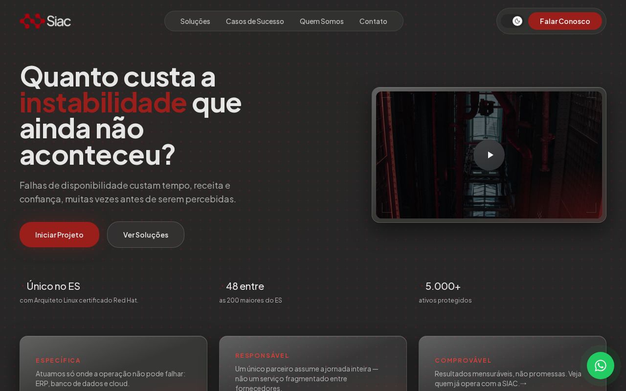 Preview of Siac Website