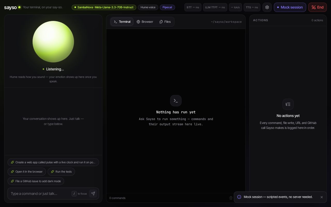 Preview of Sayso