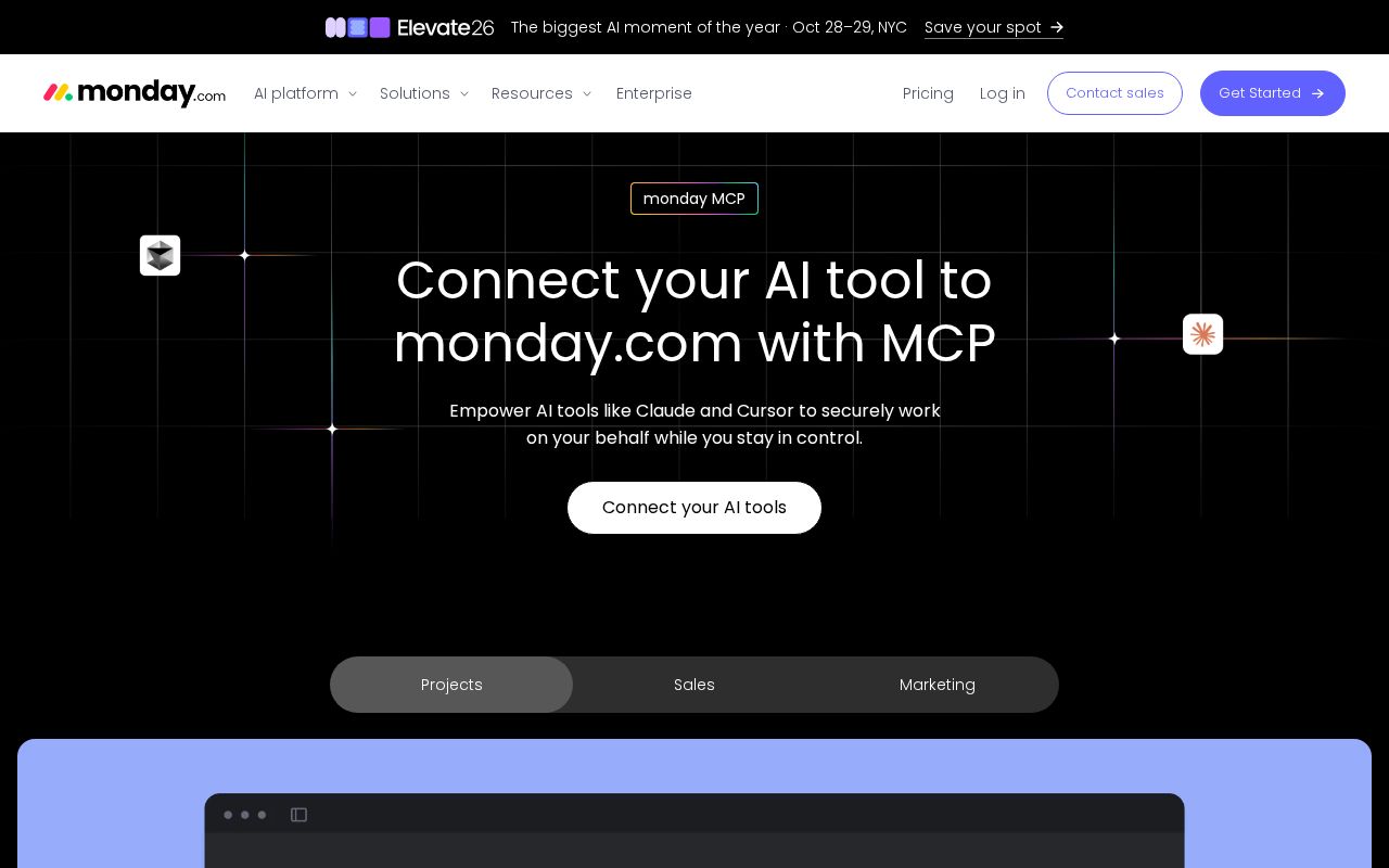 Preview of monday MCP: Connect AI assistants to your account