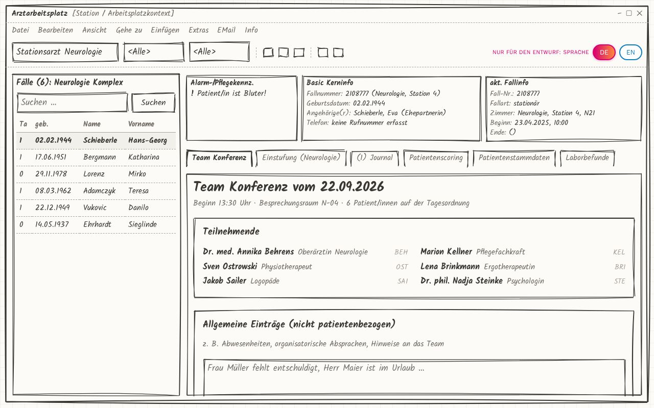 Preview of Teamconference Mockup