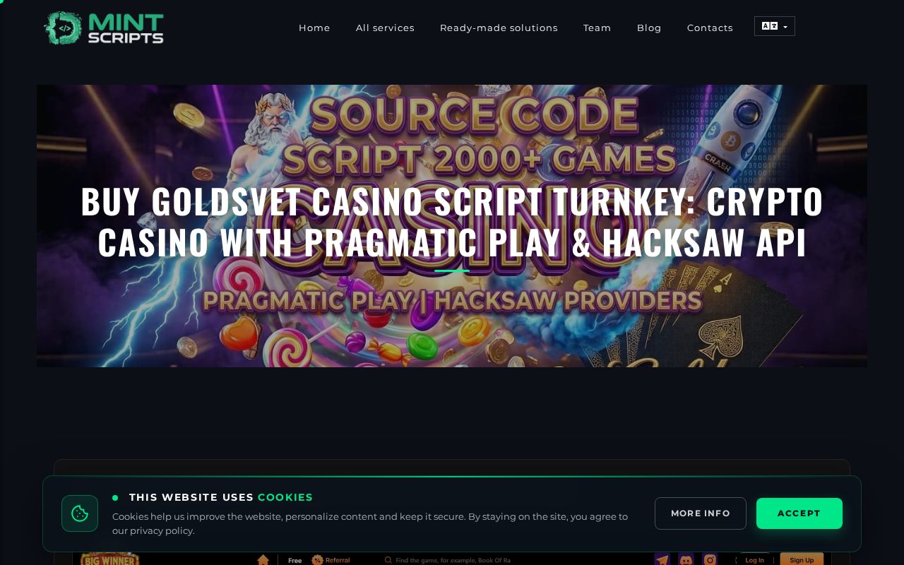 Preview of Goldsvet Casino Open Source Engine