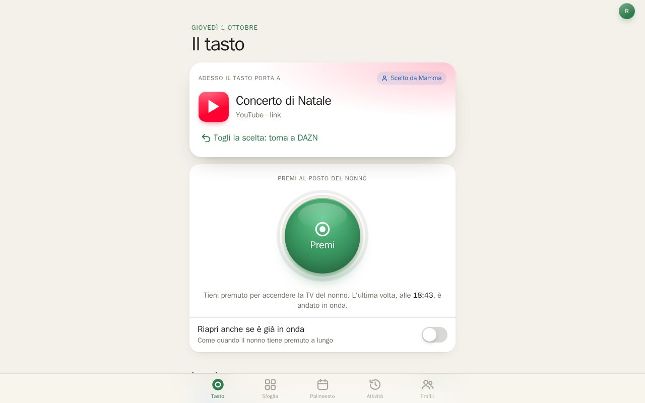 Preview of Nonno Webapp