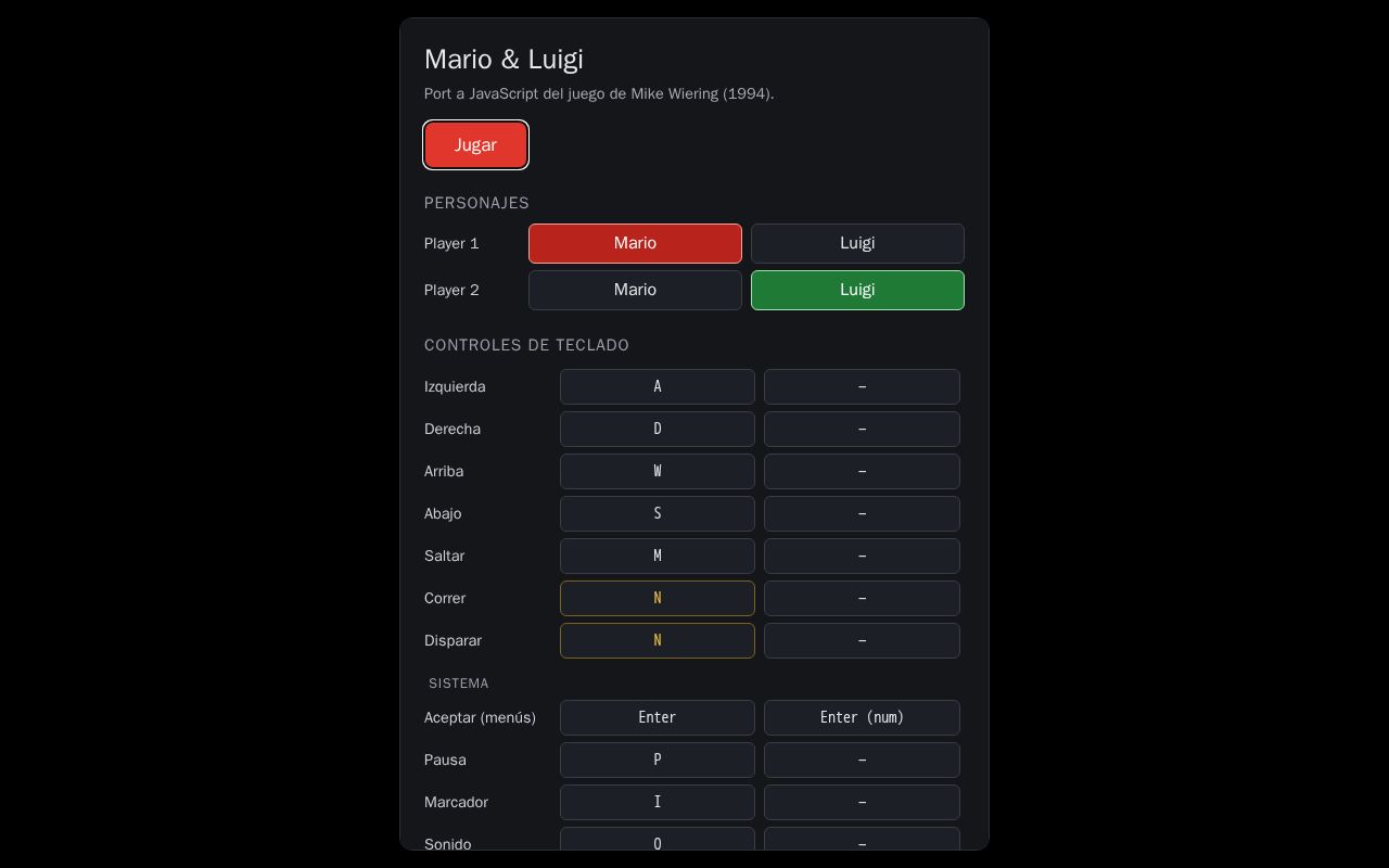 Preview of Mario Luigi Js