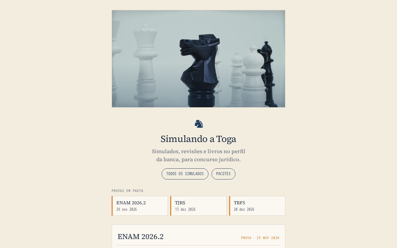 Preview of Links Simulando a Toga