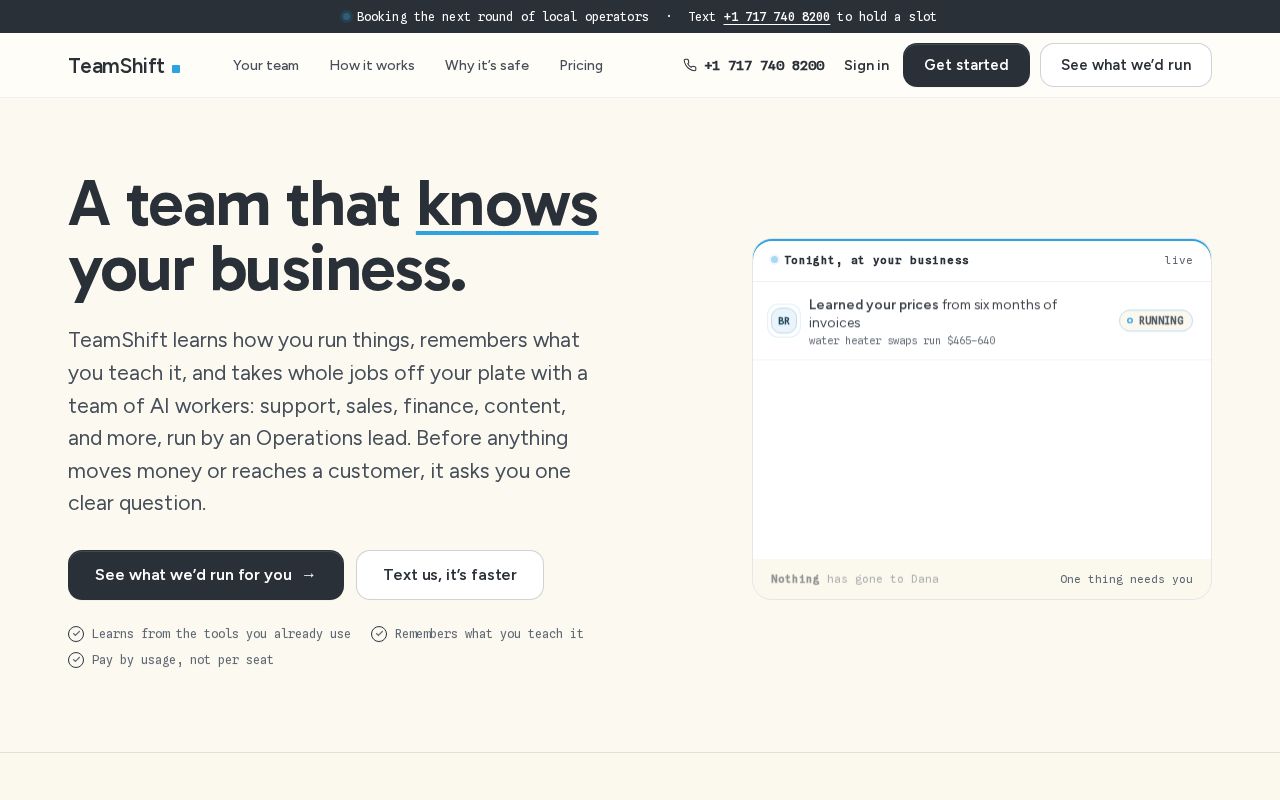 Preview of TeamShift