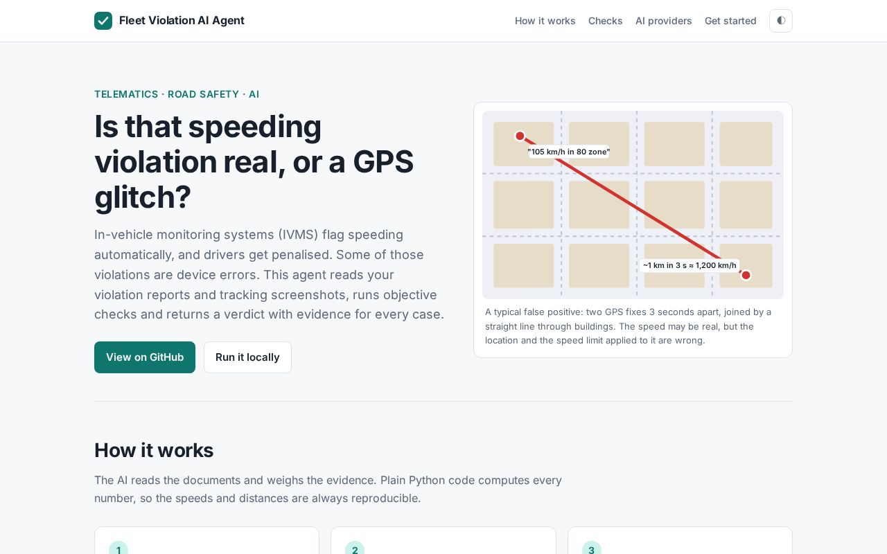 Preview of Fleet Violation Ai Agent