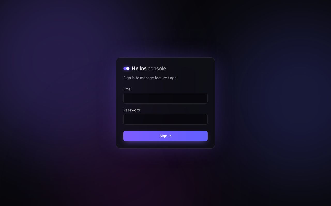 Preview of A B Testing Feature Flag Management Console