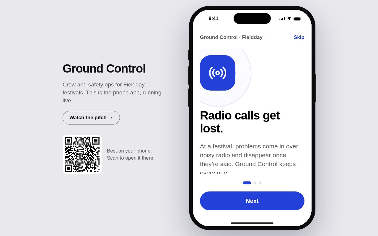 Preview of Fieldday Ground Control