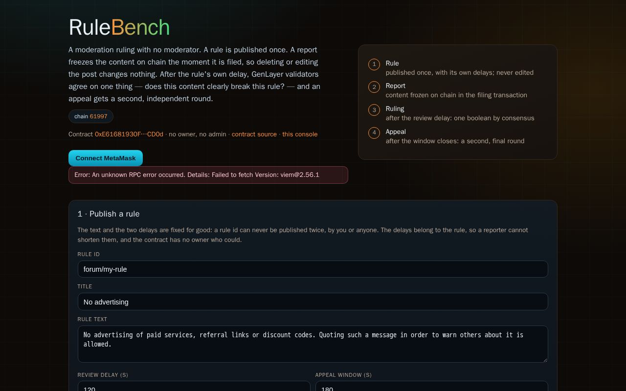 Preview of RuleBench