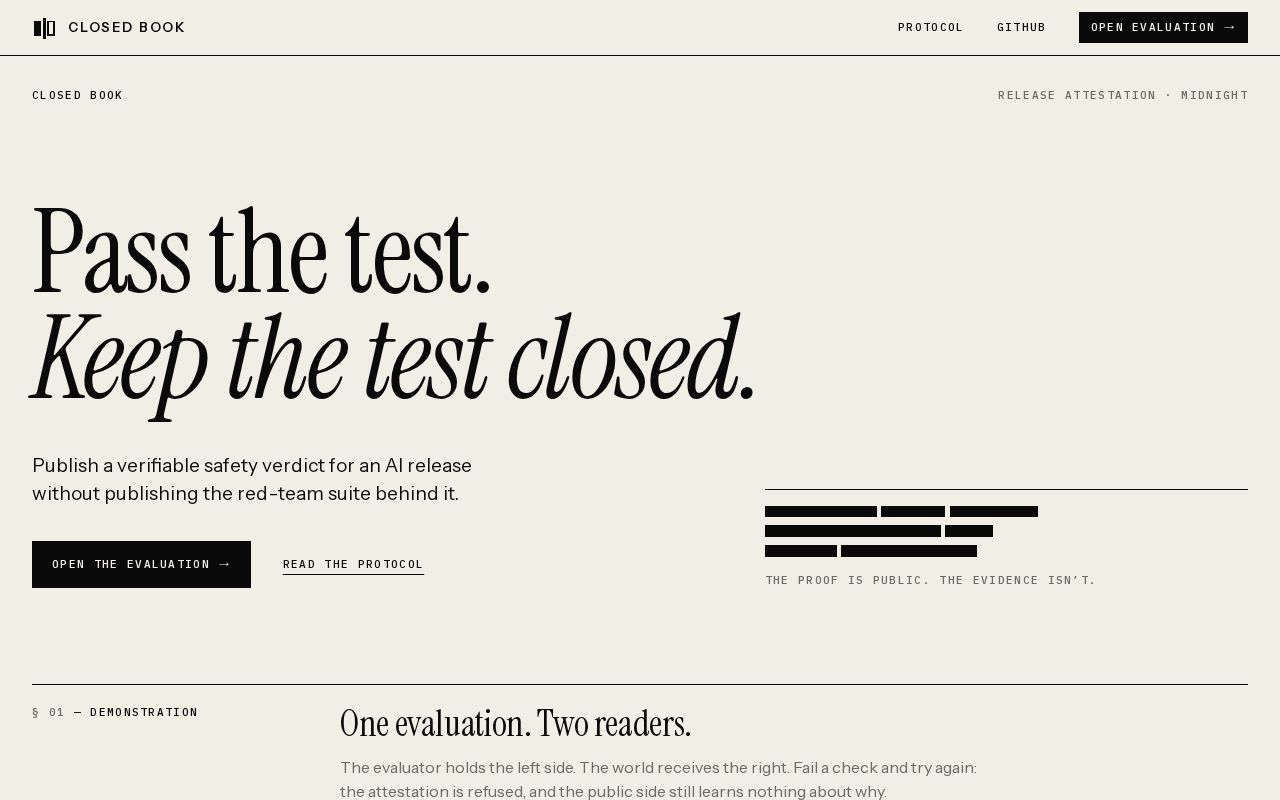 Preview of Closed Book
