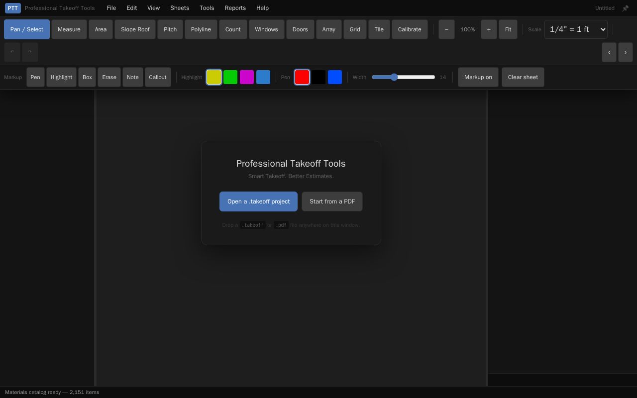 Preview of Takeoff Web